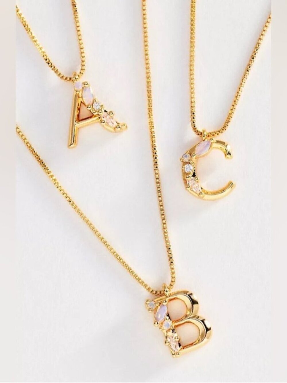 NWT Letter D - Anthropologie Crystal Initial Necklace letter D (US$ 48)